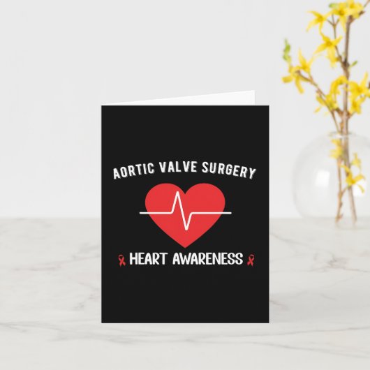 Aortaklepvervangingsoperatie Hartbewustzijn Kaart (Gele Bloem)