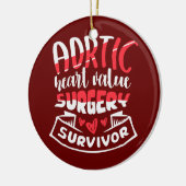 Aortic Heart Surgery Survivor a Heart Disease Keramisch Ornament (Links)