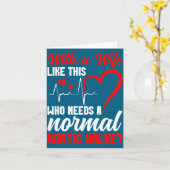 Aortic Valve Warrior Wife Heart Surgery Valve Repl Kaart (Gele Bloem)