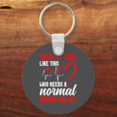 Aortic Valve Warrior Wife Heart Surgery Valve Repl Sleutelhanger (Voorkant)