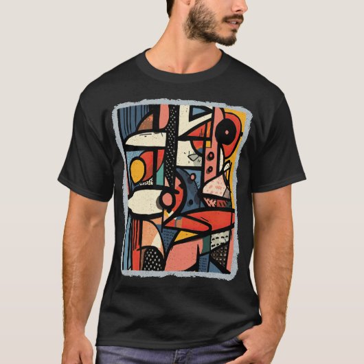 AOS_38 Abstracte kunst T-shirt (Voorkant)