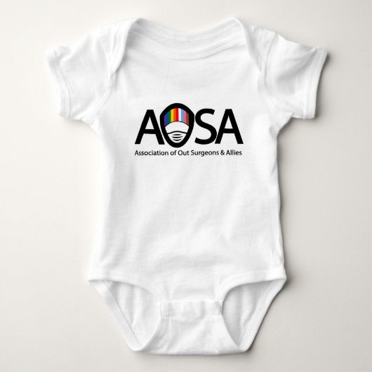 AOSA Baby Een stuk (voorzijde logo) Romper (Voorkant)
