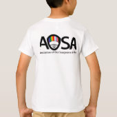 AOSA Kinder T-Shirt (voor en achter logo) (Achterkant)