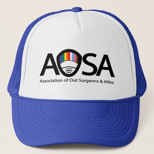 AOSA-pet (volledige logo) Trucker Pet (Voorkant)