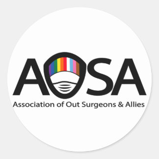 AOSA-Sticker Ronde Sticker
