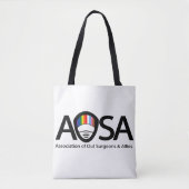 AOSA Tas (wit, beide zijden logo) (Voorkant)