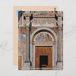 Aosta Cathedral Facade, Italië, Briefkaart