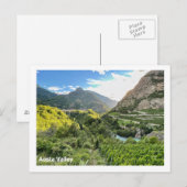 Aosta Valley, Briefkaart Italië (Voorkant / Achterkant)