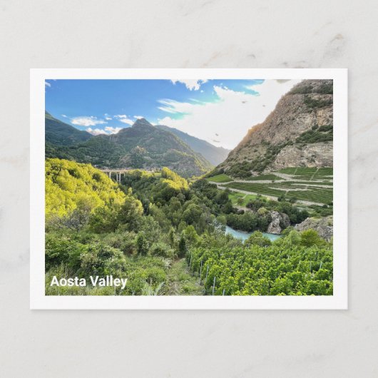 Aosta Valley, Briefkaart Italië (Voorkant)