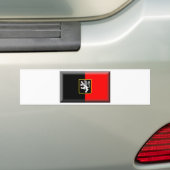 Aosta Valley Flag Bumpersticker (Op auto)