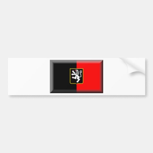 Aosta Valley Flag Bumpersticker (Voorkant)