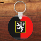 Aosta Valley Flag Sleutelhanger (Voorkant)