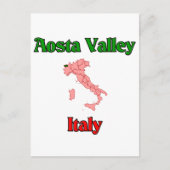 Aosta Valley Italië Briefkaart (Voorkant)