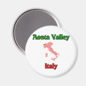 Aosta Valley Italië Magneet (Voorkant / Achterkant)