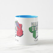 Aosta Valley Italië Regio Kaart  Souvenir Mok (Midden)