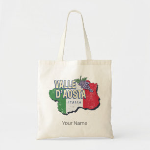 Aosta Valley Italië Regio Kaart  Souvenir Tote Bag
