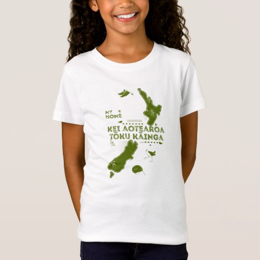 Aotearoa is mijn thuis t-shirt (Voorkant)