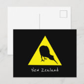 Aotearoa & Kiwi Bird, Nocturnal New Zealand Reis Briefkaart (Voorkant / Achterkant)