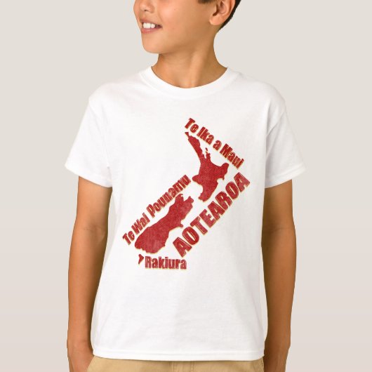Aotearoa Maori Place Names T-shirt (Voorkant)