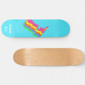 Aotearoa New Zealand Country, NZ Kiwiana, Custom Persoonlijk Skateboard (Horizontaal)