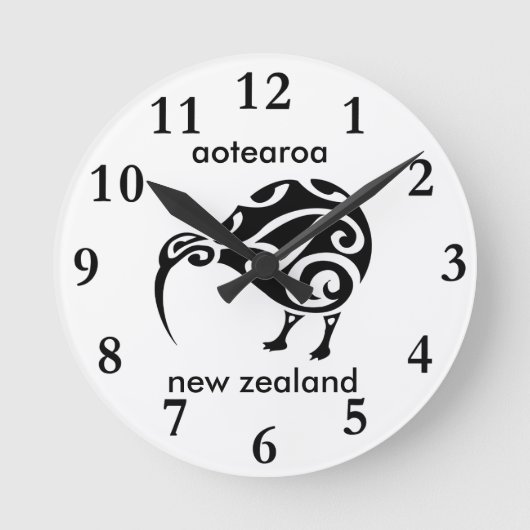 aotearoa new zealand kiwi ronde klok (Voorkant)