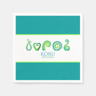 Aotearoa New Zealand Koru - Green Servet