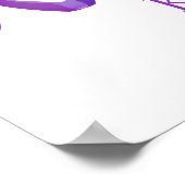 Aotearoa New Zealand Koru - paars Poster (Hoek)