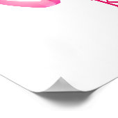 Aotearoa New Zealand Koru - roze Poster (Hoek)