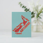 Aotearoa New Zealand Map Briefkaart (Staand voorkant)