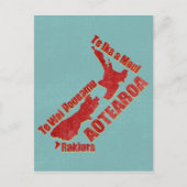 Aotearoa New Zealand Map Briefkaart (Voorkant)