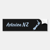 Aotearoa New Zealand Map, Māori Language Bumpersticker (Voorkant)