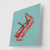 Aotearoa New Zealand Map Vierkante Klok (Hoek)