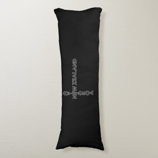 Aotearoa New Zealand, NZ Kiwi Crossword Design Lichaamskussen (Voorkant Verticaal)