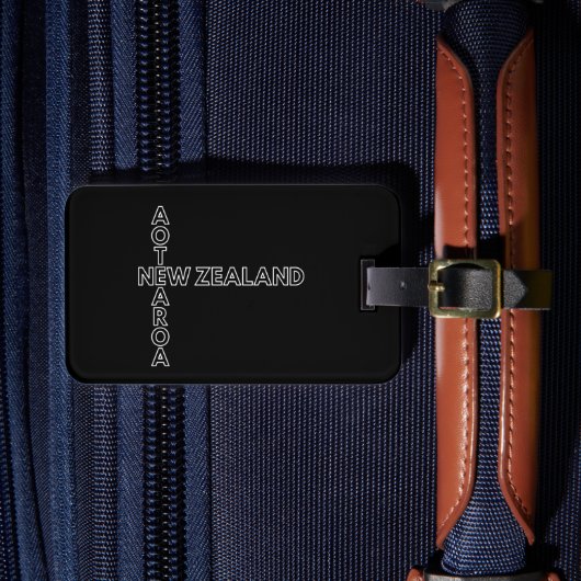 Aotearoa New Zealand, NZ Kiwi Design, genaamd Bagagelabel (Voorkant Insitu 4)