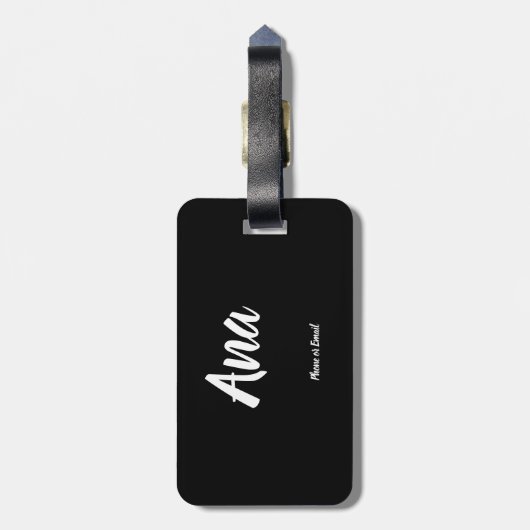 Aotearoa New Zealand, NZ Kiwi Design, genaamd Bagagelabel (Achterkant verticaal)