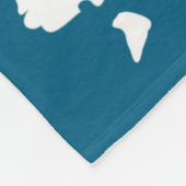 Aotearoa New Zealand With Kiwi Whanau Maori  Fleece Deken (Hoek)