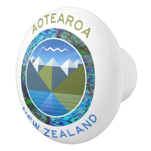 AOTEAROA NIEUW-ZEELAND KERAMISCHE KNOP (Rechts)