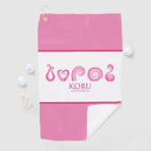 Aotearoa Nieuw-Zeeland Koru Tribal - Roze Golfhanddoek (Insitu)