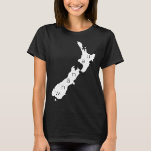 Aotearoa Nieuw-Zeeland Met Kiwi Whanau Maori T-shirt