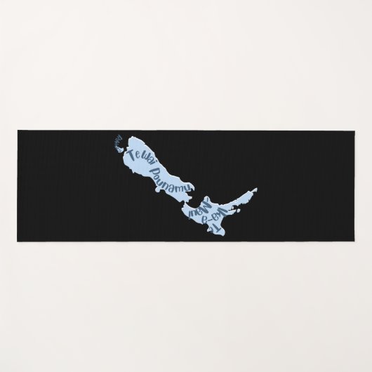 AOTEAROA NZ COUNTRY ISLANDS MAORI NAMEN KIWI YOGAMAT (Voorkant (horizontaal))