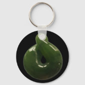 Aotearoa NZ Greenstone Pounamu Twist Gift Sleutelh Sleutelhanger (Voorkant)
