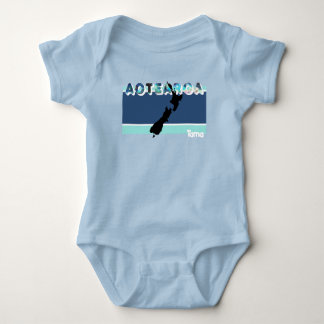AOTEAROA PAUA KIWI NEW ZEALAND LAND MAORI NAME ROMPER