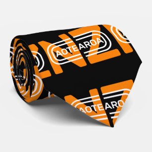 Aotearoa Text art Modern Stropdas