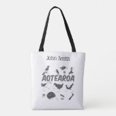 Aotearoa-vogels NZ Tote Bag (Achterkant)