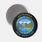 AOTEAROA ZUID-EILAND NIEUW-ZEELAND MAGNEET (Voorkant / Achterkant)
