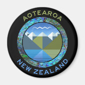 AOTEAROA ZUID-EILAND NIEUW-ZEELAND MAGNEET (Voorkant)