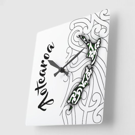 aotearoekklok vierkante klok (Hoek)