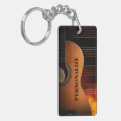 Aoustic Guitar personaliseren Sleutelhanger (Voorkant Links)