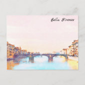** AP12 Bridge Firenze Italië Florence Italiaans Briefkaart (Voorkant)