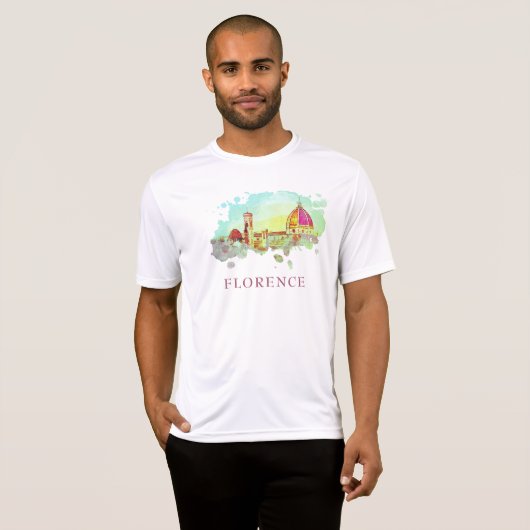** AP12 Firenze Florence Panorama Italië T-shirt (Voorkant volledig)